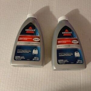 BISSELL PROFESSIONAL + OXY SPOT/STAIN REMOVER-SET OF 2 BOTTLES-NEW-8 OZ EACH